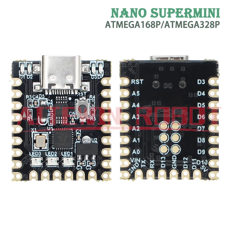 NANO V3.0 / Nano SuperMini Type-C development board atmega328p chip ch340 serial port For arduino