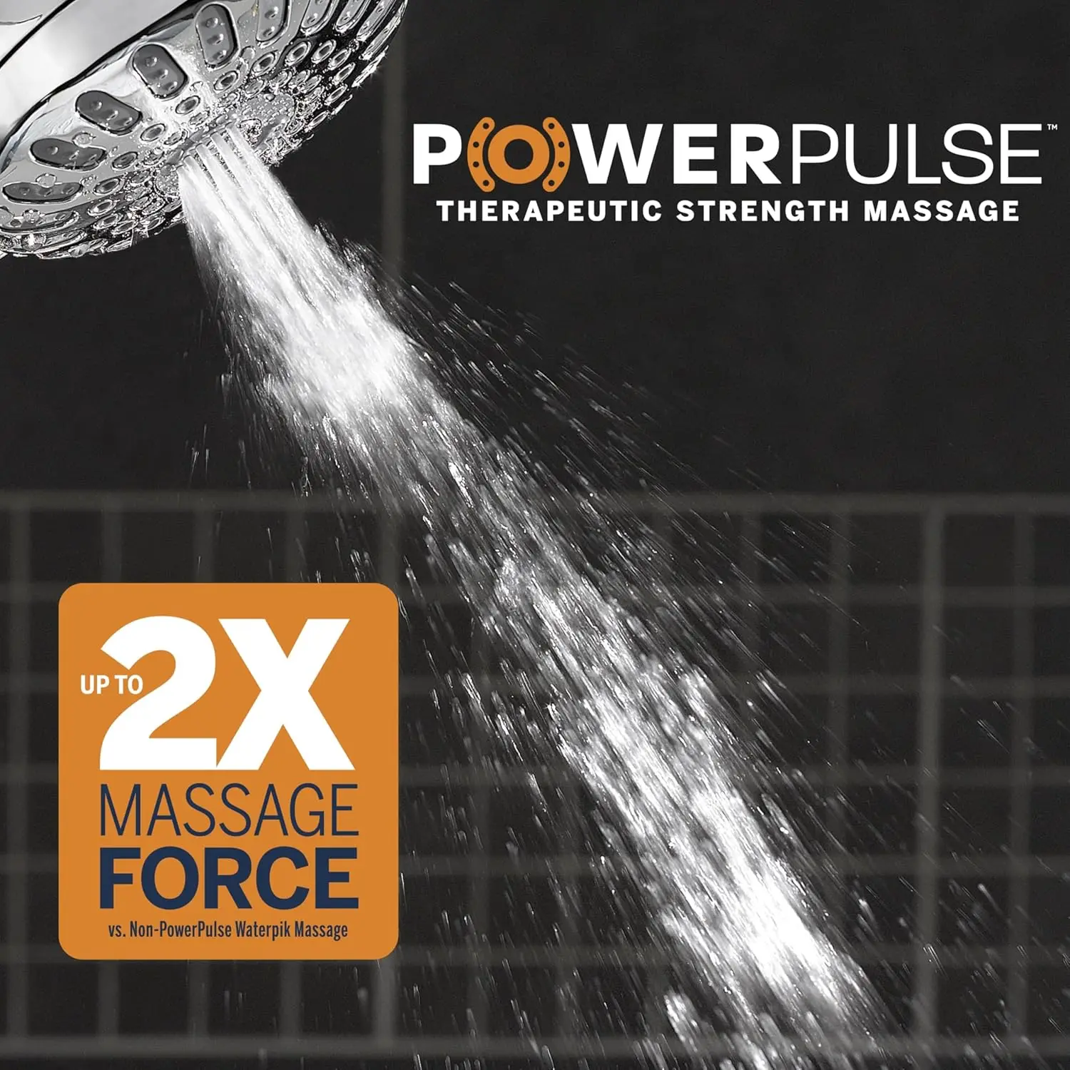 Adjustable Shower Head with 7 Spray Modes, Flexible Neck for All Heights, Chrome Finish