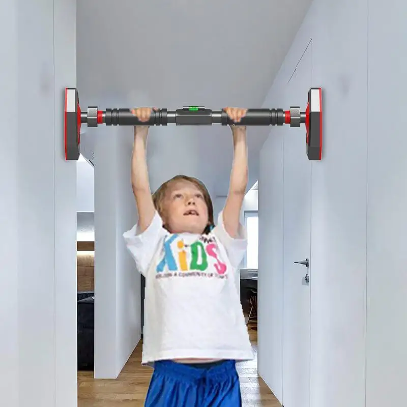 Door Pull Up Bar Non-Slip Telescopic Chin Up Bar Exercise Sit Up Bar Doorway Horizontal Bar Anti-Reversing Pullup Bars