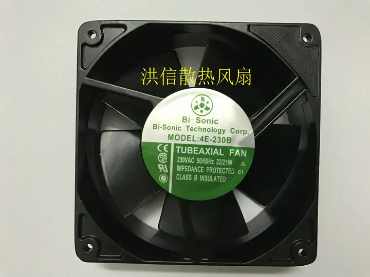 Freight free original Bi-Sonic 4E-230B 230V 50/60HZ 22/21W 12038 high temperature resistant fan