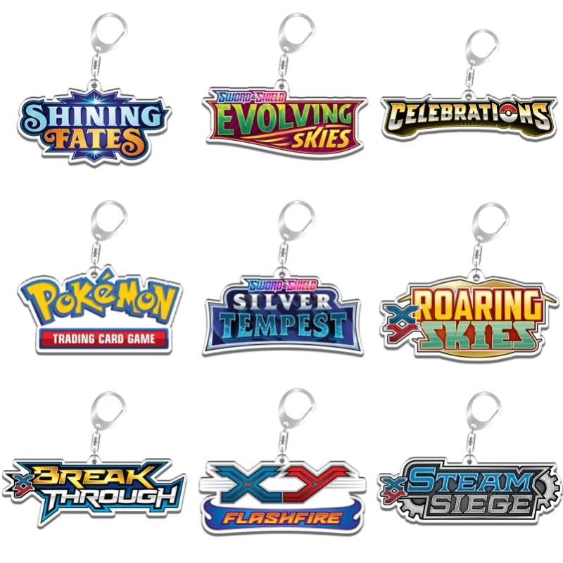 

Брелок для ключей по мотивам Pokemon Phantasmal Flames Ascended Heroes, подарок для фанатов аниме и игр, подвеска для рюкзака из переработанного акрила, редкая игрушка