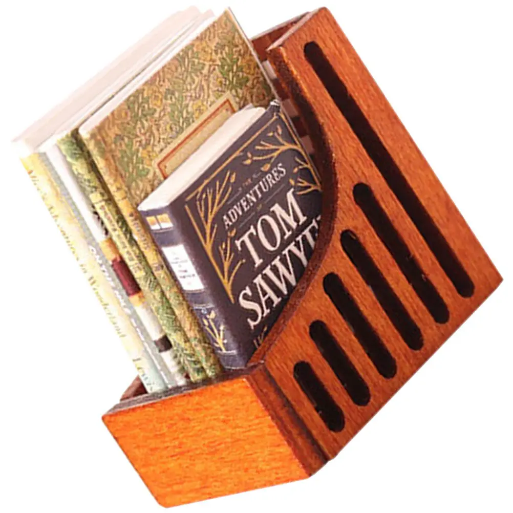 

Mini House Furnishings Dollhouses Books Decoration Bookcase for Adornment Furniture