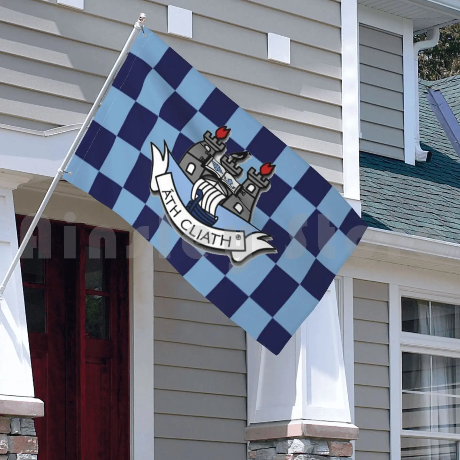 دبلن ديكور خارجي علم السيارة 2408 دبلن Dubs Up The Dubs Gaa Football أيرلندا دبلن دبلن