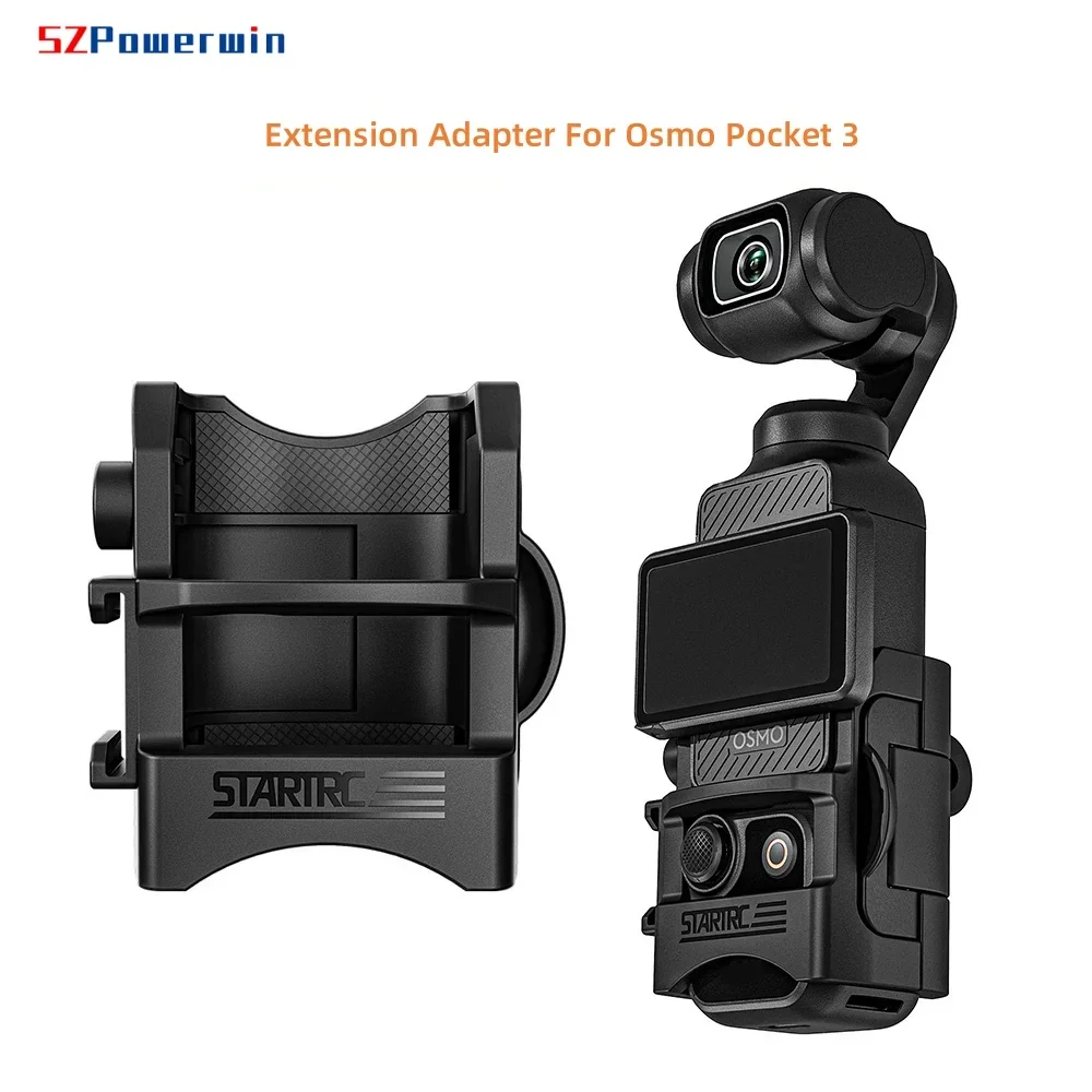 Adaptador de extensión para Osmo Pocket 3, mango de extensión de borde de protección, marco Protector para accesorios de cámara DJI Osmo Pocket 3