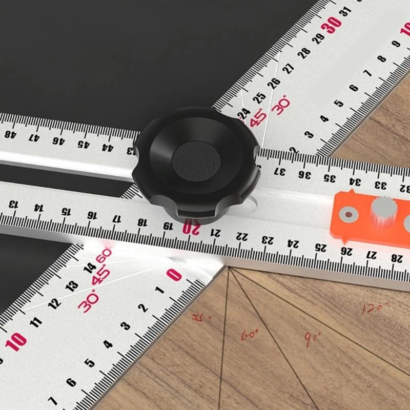 

F92B Drilling Positioning Ruler Locators Drill Guide Ruler Woodworking Hole Loc
