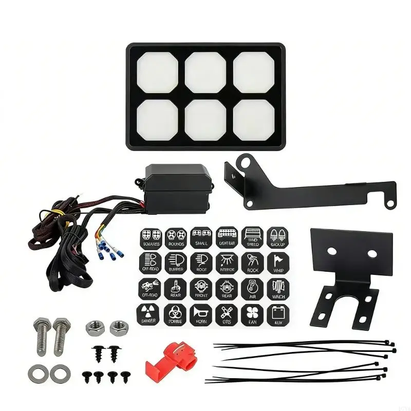 

Universal 6 Circuit Unit For Cars Boats Campers Featuring Light Indicators And Water Resistant ABS Construction D7YA