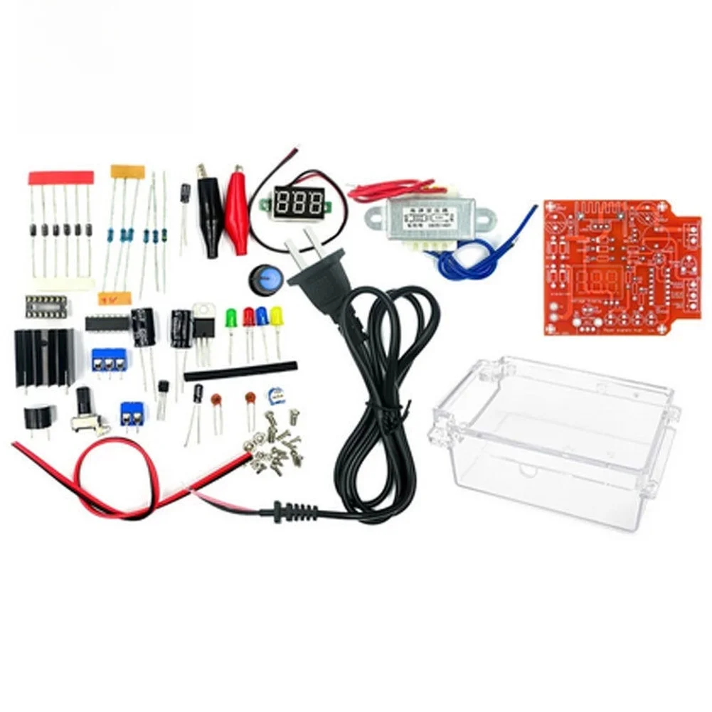 LM317 Adjustable Voltage Regulator Power Supply Kit DIY Electronic Project Signal Generator Function Logic Probe Feature