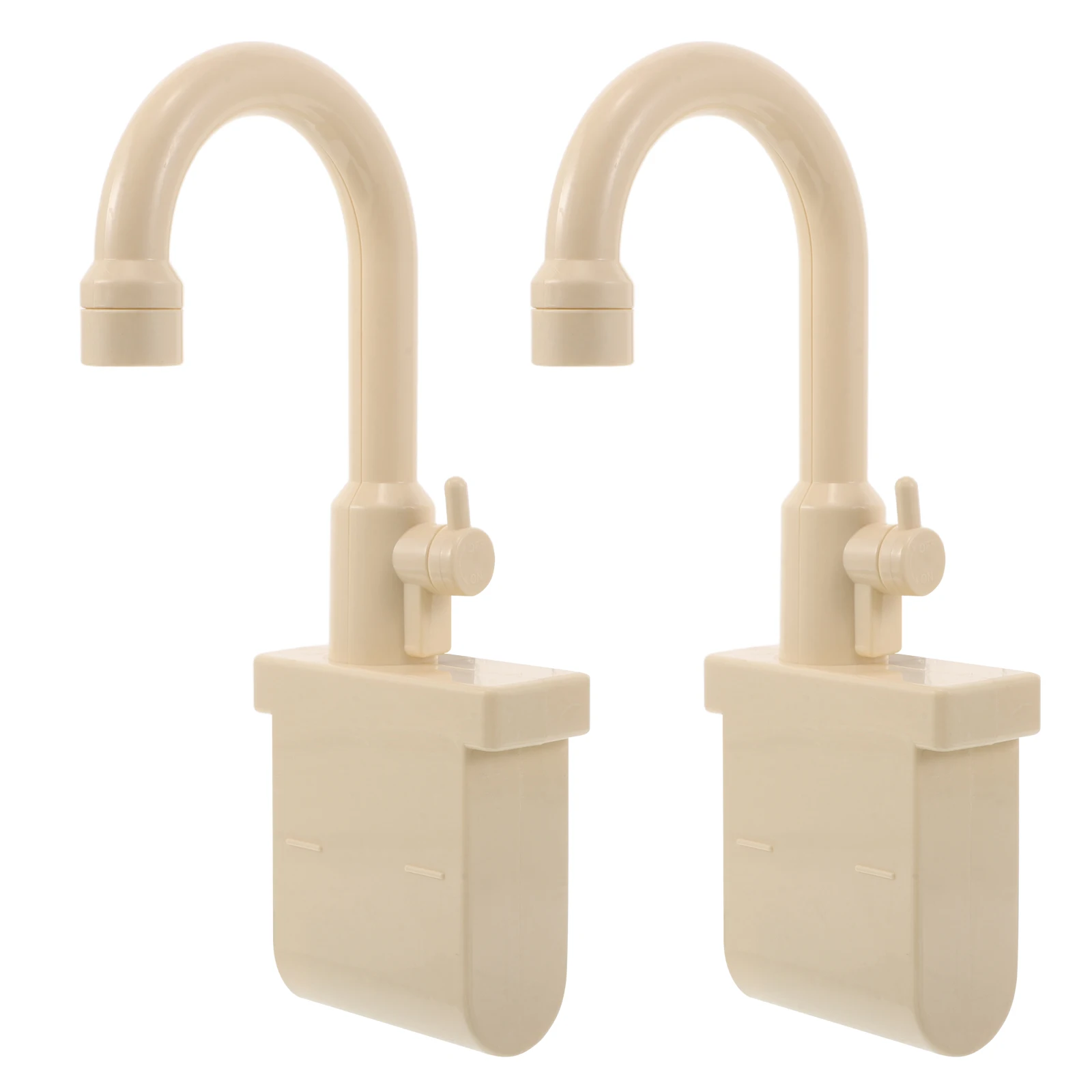 2 Pcs Children's Kitchen Toys Toddler Pretend Sink Kitchenware Plastic Faucet for