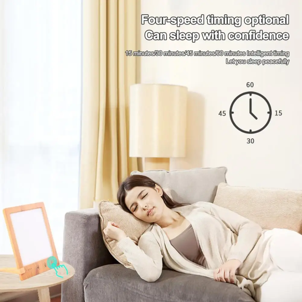 Compact Light Therapy Daylight Simulation Sun Lamp with Timer Memory Function 10000lux Led Phototherapy Light Adjustable