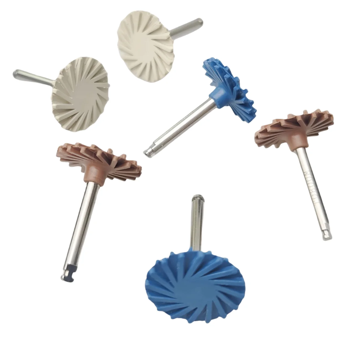 

6 шт./компл., стоматологический резиновый полировщик, композитная смола, полировка алмазной системы, RA, набор дисков 14 мм, спиральные гибкие боры, инструменты