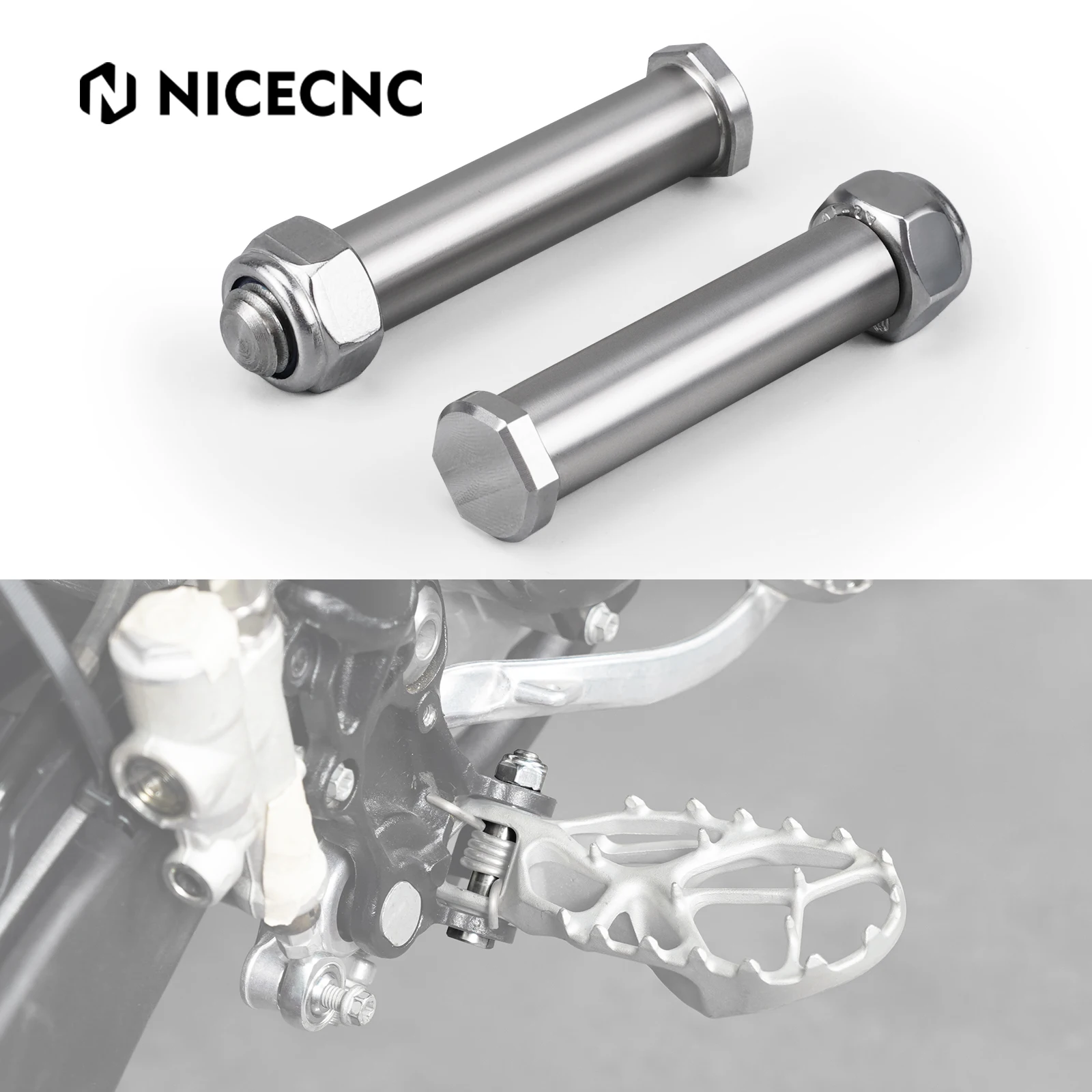 

For KTM EXC300 EXC EXCF XCW XCF-W XW-F 150 200 250 300 350 450 500 2024 SX SXF XC XCF 2023-2024 Footpeg Foot Rest Mount Pins