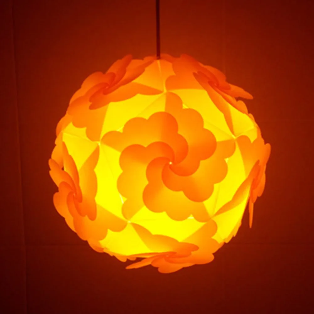 NEW 300MM Petal Flower Modern Contemporary DIY Elements IQ Jigsaw Puzzle ZE Lamp Shade Ceiling Pendant Lamp Ball Light Lighting