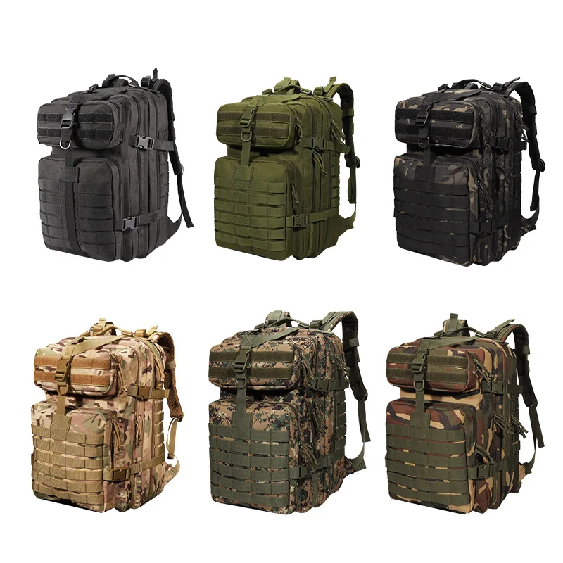 

YAKEDA Large 3P Camouflage Backpack Outdoor Sports 45L Large Capacity Shoulder Bag Mountaineering Tactical Backpacks