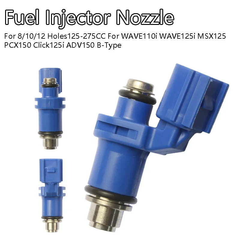 Fuel Injector Nozzle 4/6/8/10 Holes 90-250CC ForMio i125 Mio M3 Mio Z Soul GT Fino Beat Fi XRM125 Fi A/B Type Style 2PH-E3770-00