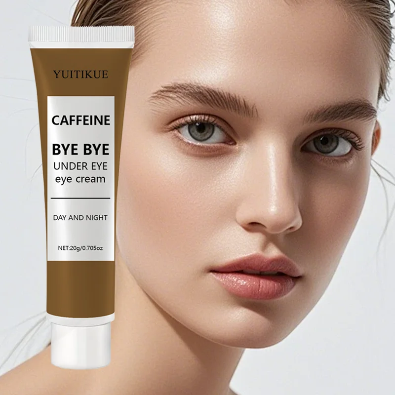 YUITIKUE Triple Action Under Eye Cream – mit Koffein, zur Straffung, Glättung und Aufhellung, 20 g