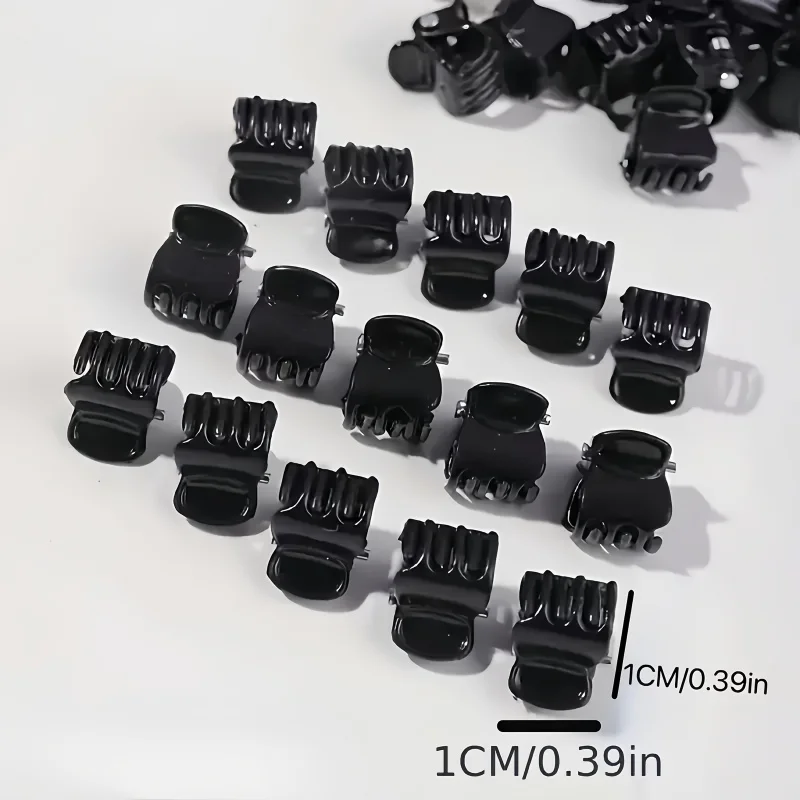20pcs 50pcs Non Slip Mini Black Hair Claws For Women Shark Jaw Hair Clips Ideal For Braids Buns Simple Style Comfortable And Eas