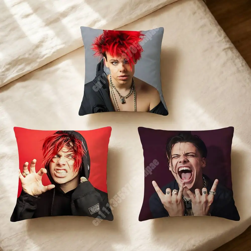 Singer Y-Yungblud 21st Century Liability Printed Pillow Cover Sofa Couch Bedroom Cinema Home Theater Decoration