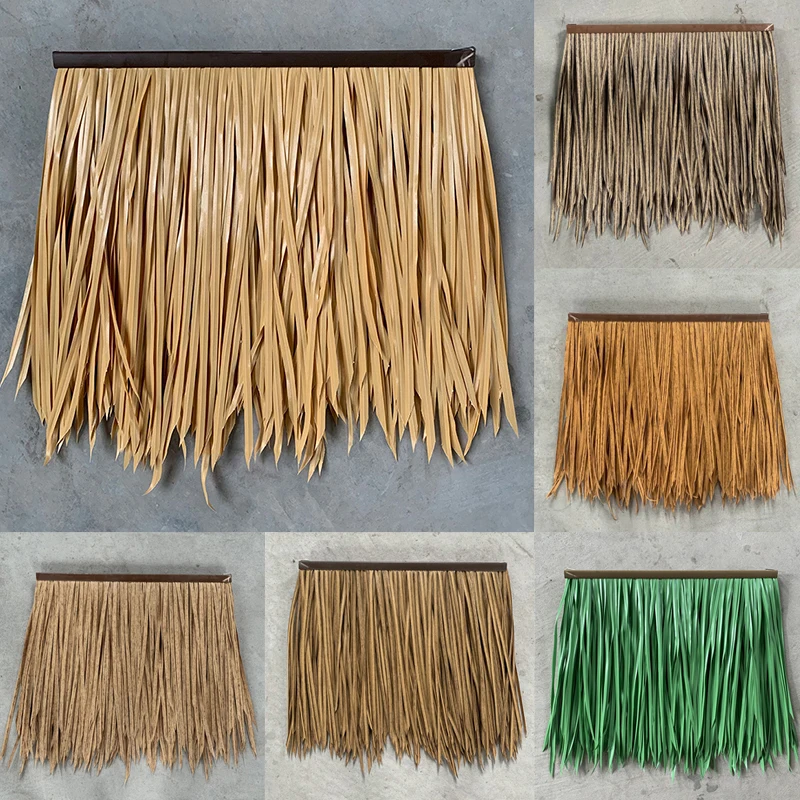 50x50CM For Outdoor Roof Fake Thatch Garden Decor Simulation Natural Thatched Fake Plant Straw Thatch Fireproof Rainproof Thatch