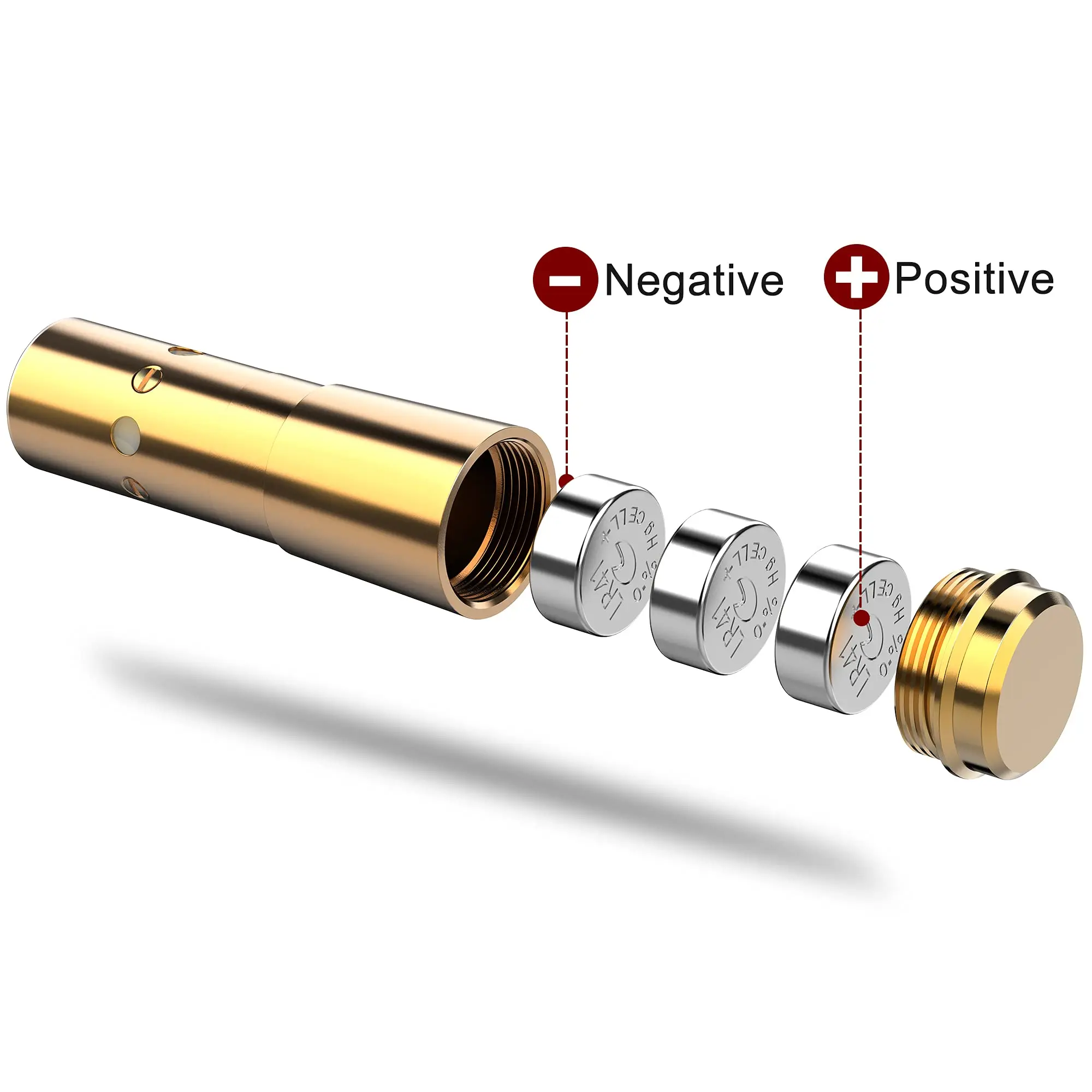 CVLIFE bore Sighting Laser 223 5.56mm/9mm Laser Bore Sight Red Dot Boresighter with Batteries