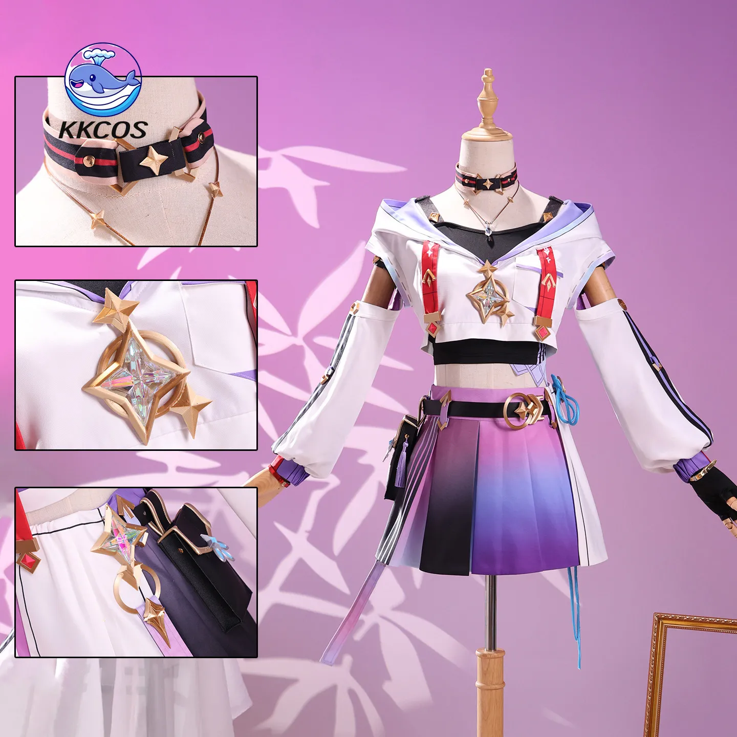 KKCos Honkai: Nexus Anima Ambrina Cosplay Costume Anime Game Dress Women Outfit Halloween Party Suit Role Play Clothes