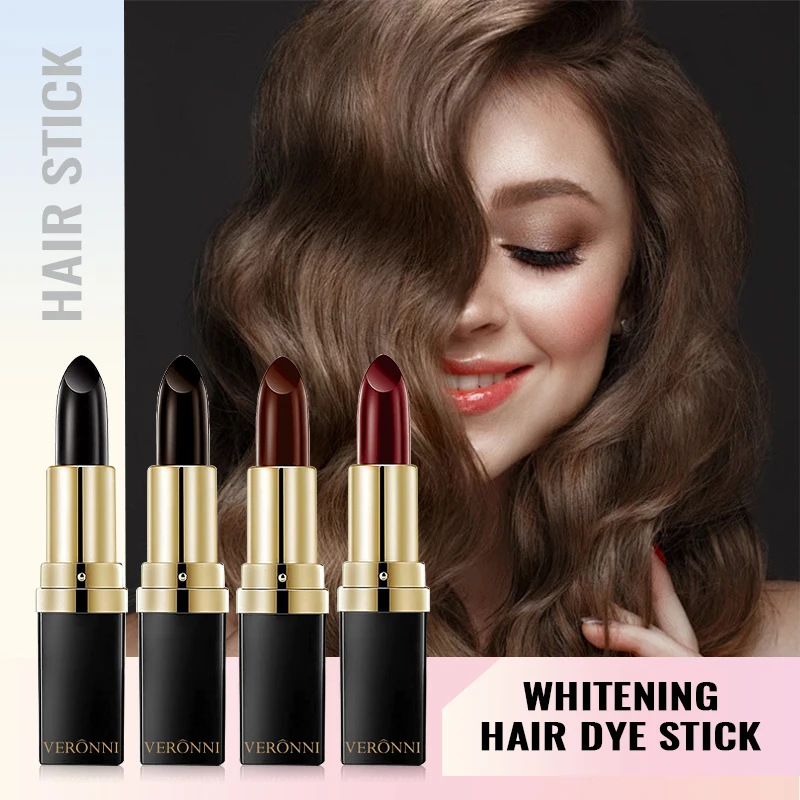 4 Colors 4.5g Hair Dye Pen High Saturation Quick Dye Portable Hair Touch up Chalk Makeup Accessories Hair Color Modify Cream