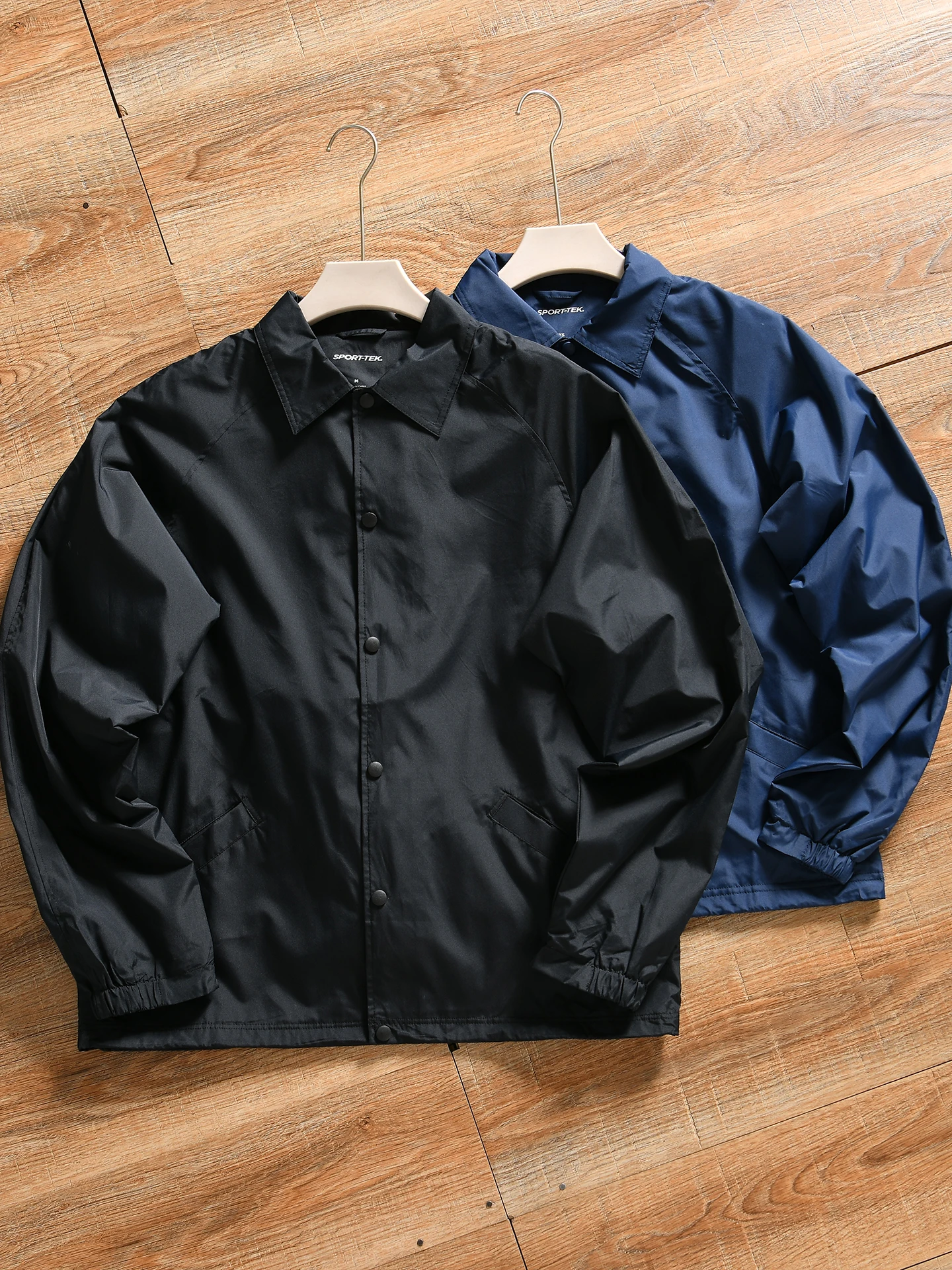 Classic Men's Sporty Casual Collared  Jacket Outerwear Autumn Season Standard Fit Long Sleeve Breathable Polyester