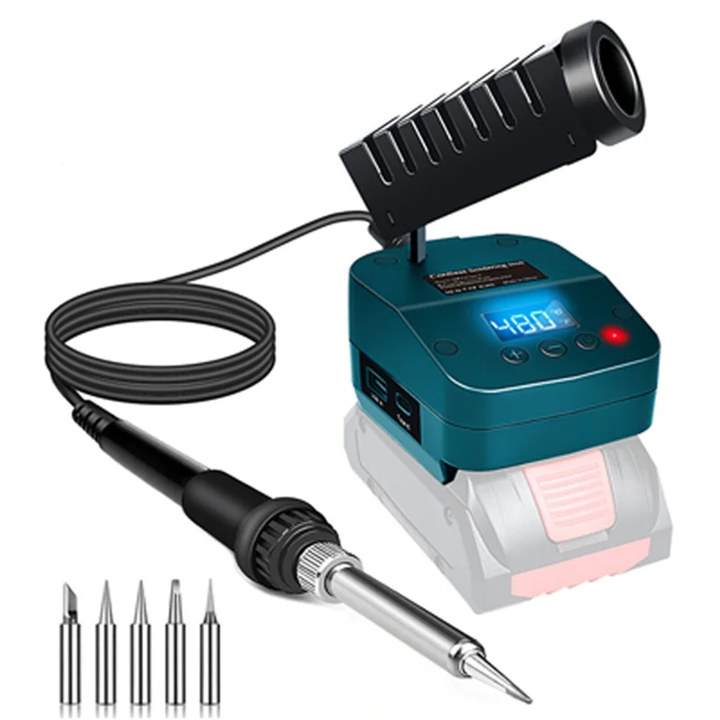 

【Berserkk】Battery Powered Soldering Kit For DIY Soldering Iron Station Kit For 18V Battery With Low Voltage Protection USB