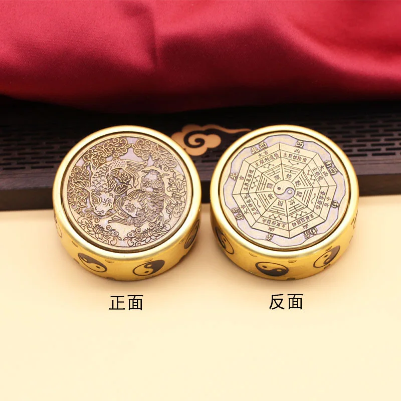 Nouveau modèle Mahjong en laiton Fidget Spinner main Spinner décompression huit Trigrammes Gyroscope soulager le Stress jouets pour cadeaux pour adultes