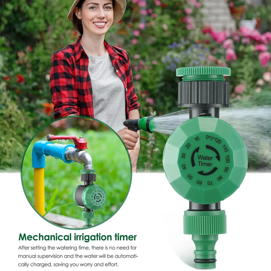 

Mechanical Irrigation Timer Agricultura Garden 2 Hours Plant Lawn Controllers Automatic Water Plastic Outdoor Drip System