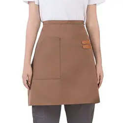 Waiter Waist Apron Custom Logo Waterproof Half Aprons Cafe Bakery Restaurant Waitress Seller Service Small Bib Kitchen Goods