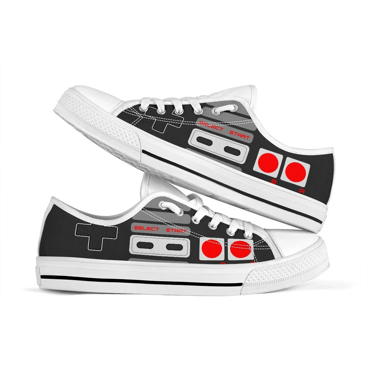 Women Casual Shoes New White Game Design Sneakers Breathable Flower Lace-Up Women Sneakers Women Shoes Fashion