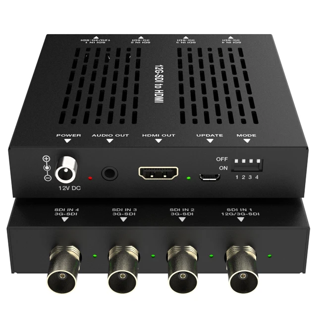 HD/3G/12G-SDI to HDMI Converter Dual Channel 12g Sdi to hdmi Converter Upto 100m