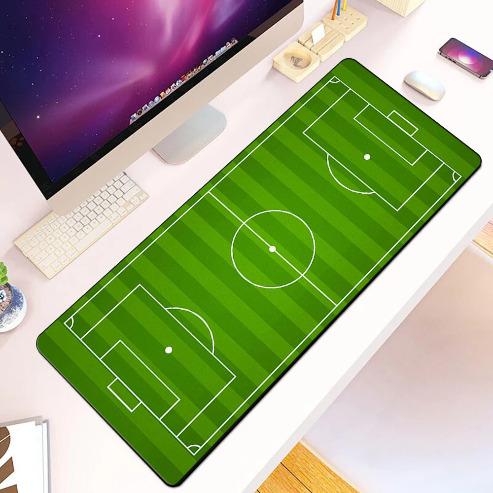 Football Field Plan Mousepad HD Printing Computer Gamers Locking Edge Non-slip Mouse Pad XXL90x40cm Keyboard PC Desk Pad