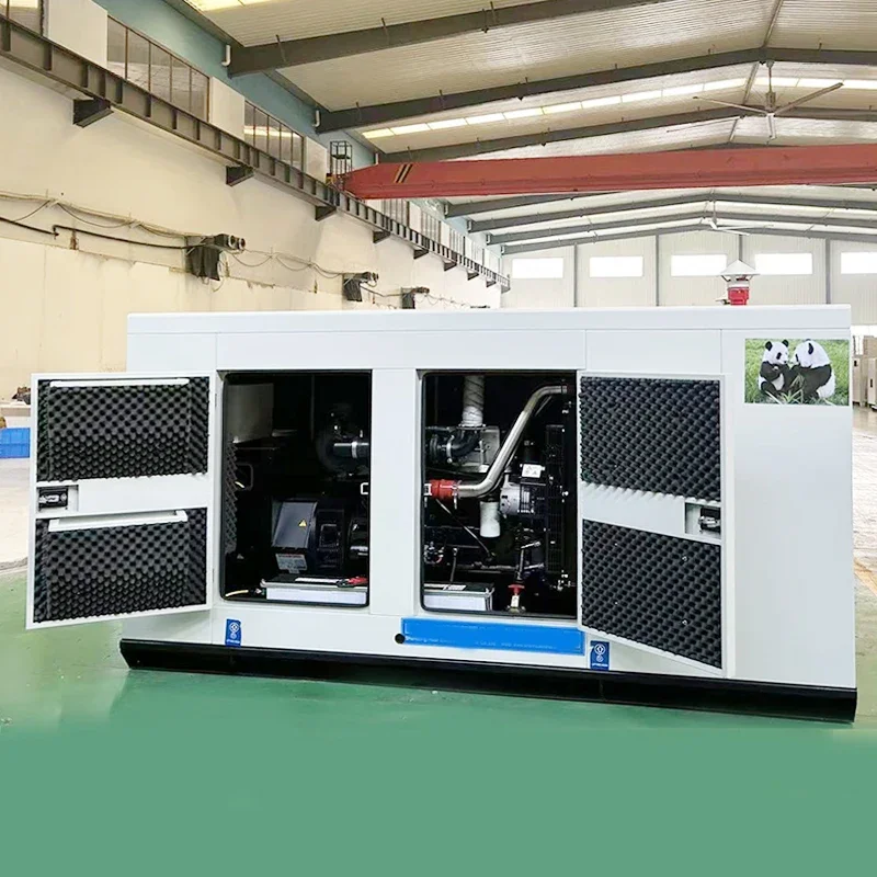 مجموعة مولدات محرك الديزل بيركنز المباشرة من المصنع 50kva-200kva مع نوع عازل للصوت صامت لبيئات أكثر هدوءًا #1