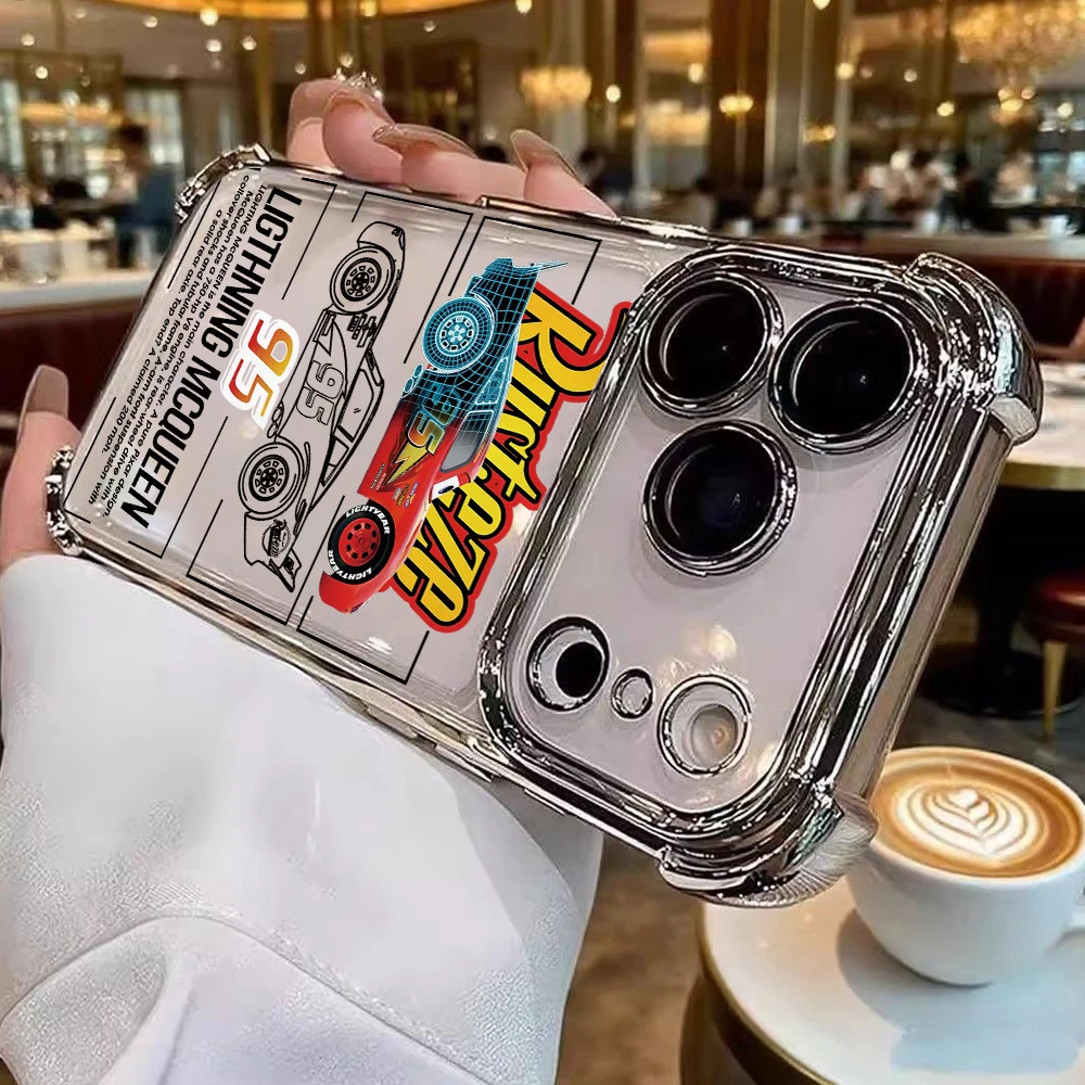 Cartoon Cars McQueens Sallys Phone Case for Samsung Galaxy A57 A56 A55 A54 A53 A52 A37 A36 A16 A06 4G 5G Anti-drop Cover view 3