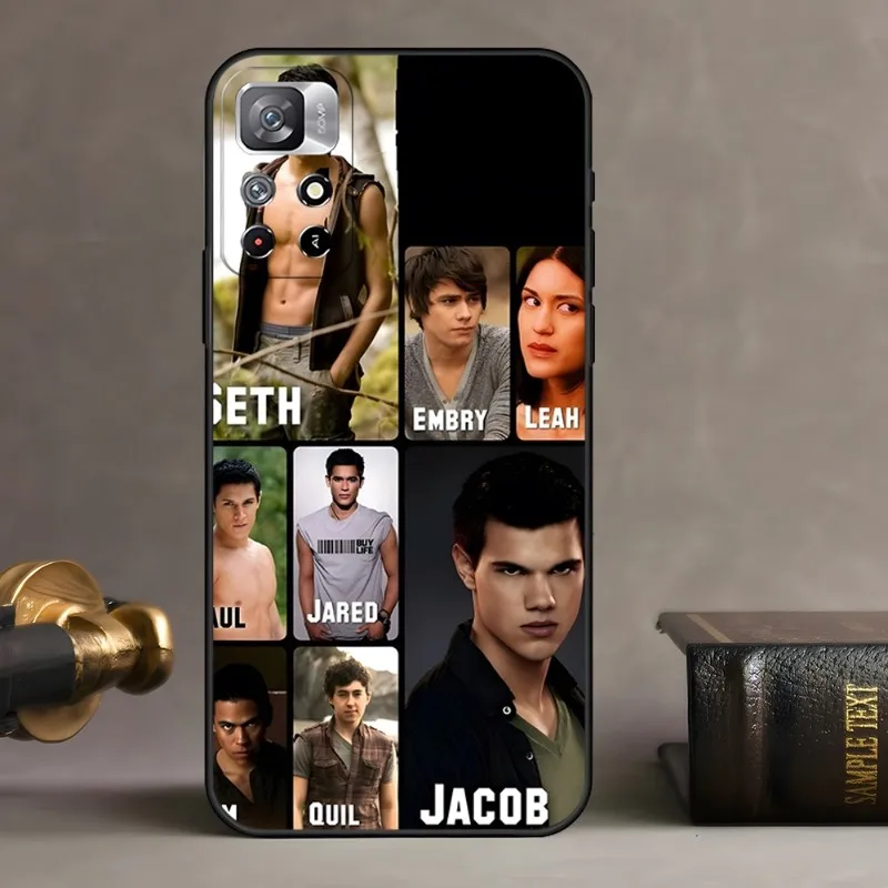 Team Edward Jacob Twilight Phone Case 2023 For Redmi 12 Poco X3 NFC PRO Note 11 S 5G 10 9 Plus 8 7 A C T 4G 10s