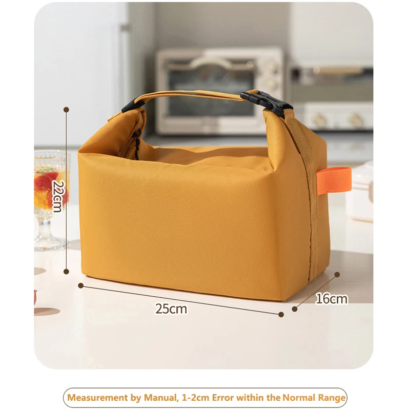 المحمولة معزول حقيبة الغداء قابلة لإعادة الاستخدام الغداء سطل حقيبة مانعة للتسرب برودة سعة كبيرة علب الاغذية حمل للمدرسة مكتب السفر