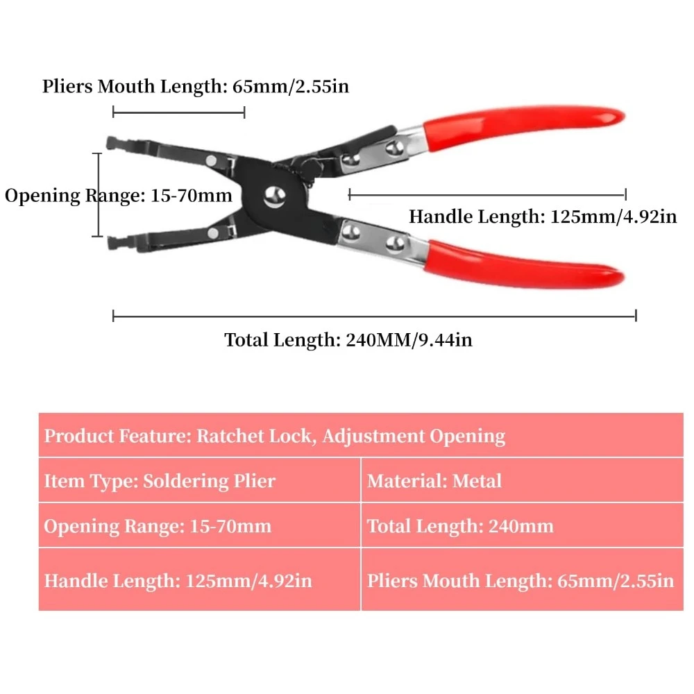 Car Soldering Pliers Metal Soldering Plier Multi-Function Wire Welding Clamp Pick‑Up Aid Tool Wire Welding Pliers