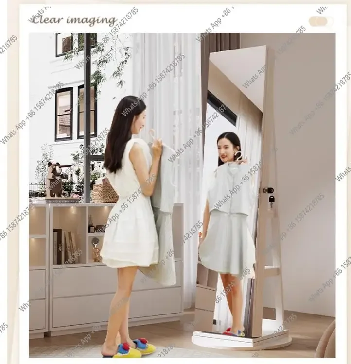 

MX Full Body Mirror Floor Mirror Full-length Mirror Integrated Household Jewelry Cosmetics Cabinet Storage Locker