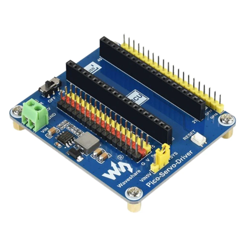 Waveshare Servo Drive Board for Raspberry Pi Pico Expansion Board Module Suitable for Robotic Arm/Hexapod Robot