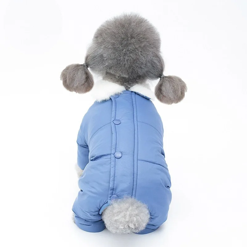 Warm Winter Pet Jacket Coat  Dog Clothes Jumpsuit Rompers Puppy Small Dog Costume Yorkie Pomeranian Poodle Bichon Costume Outfit