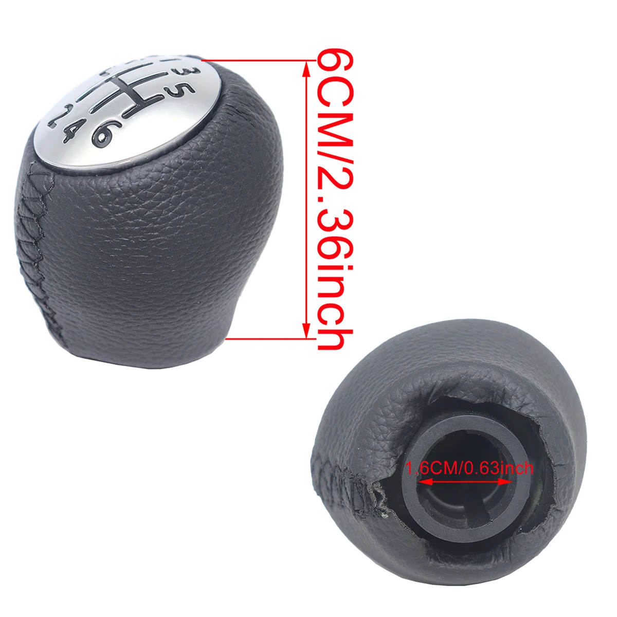 6 Speed Gear Shift Knob For Renault Laguna II 2001 2002 2003 2004-2006 2007 2008 Pen Leather PU Handleball Interstar Accessories