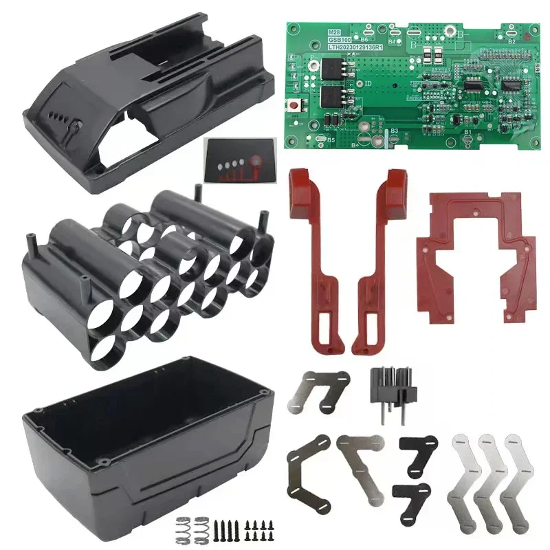 

M28 Li-ion Battery Plastic Case Charging Protection Circuit Board PCB Housings For Milwaukee 28V Box Container Shell 48-11-2830