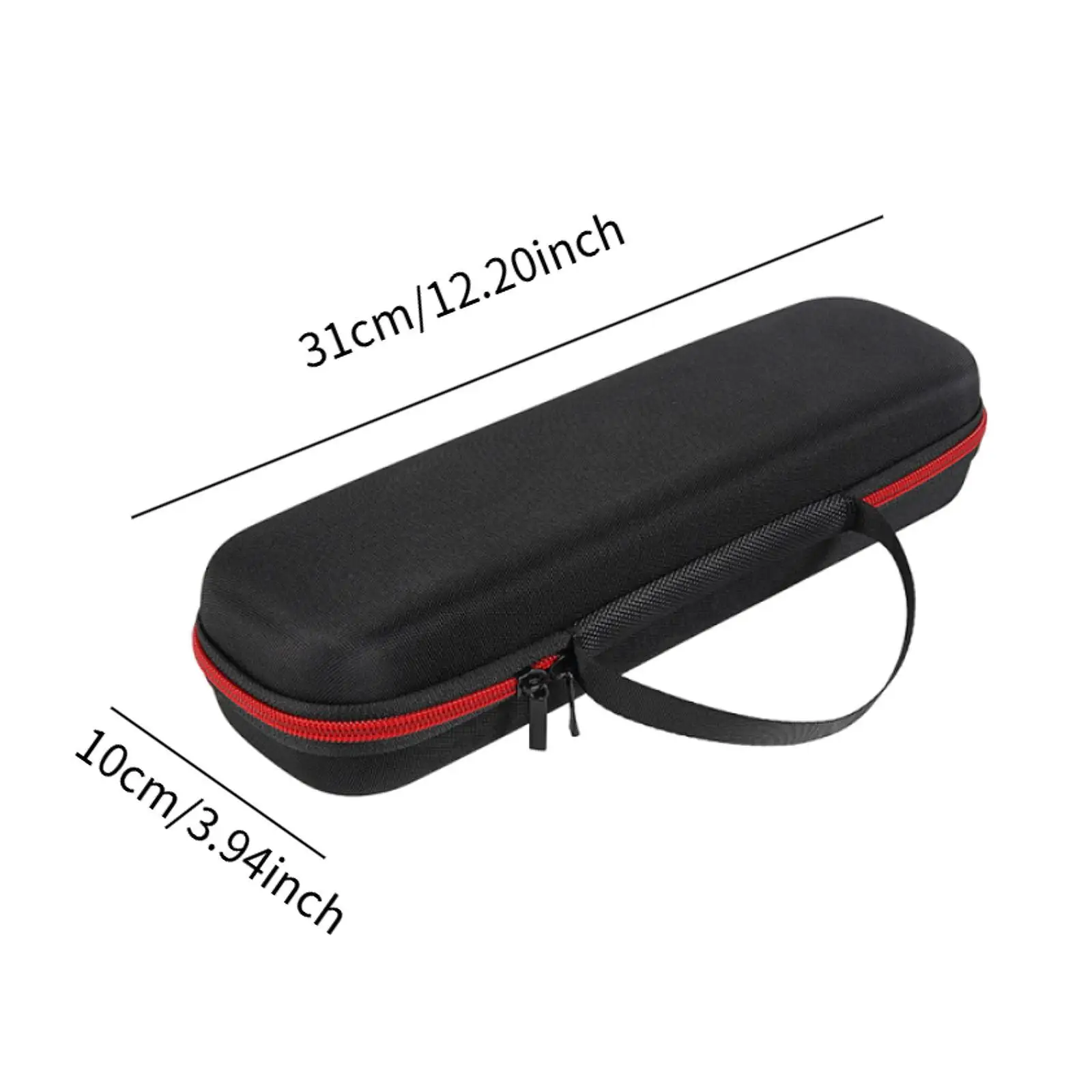 Black EVA Microphone Storage Case Shockproof Portable Carry Bag Hard Shell for Cordless Mic Outdoor Use