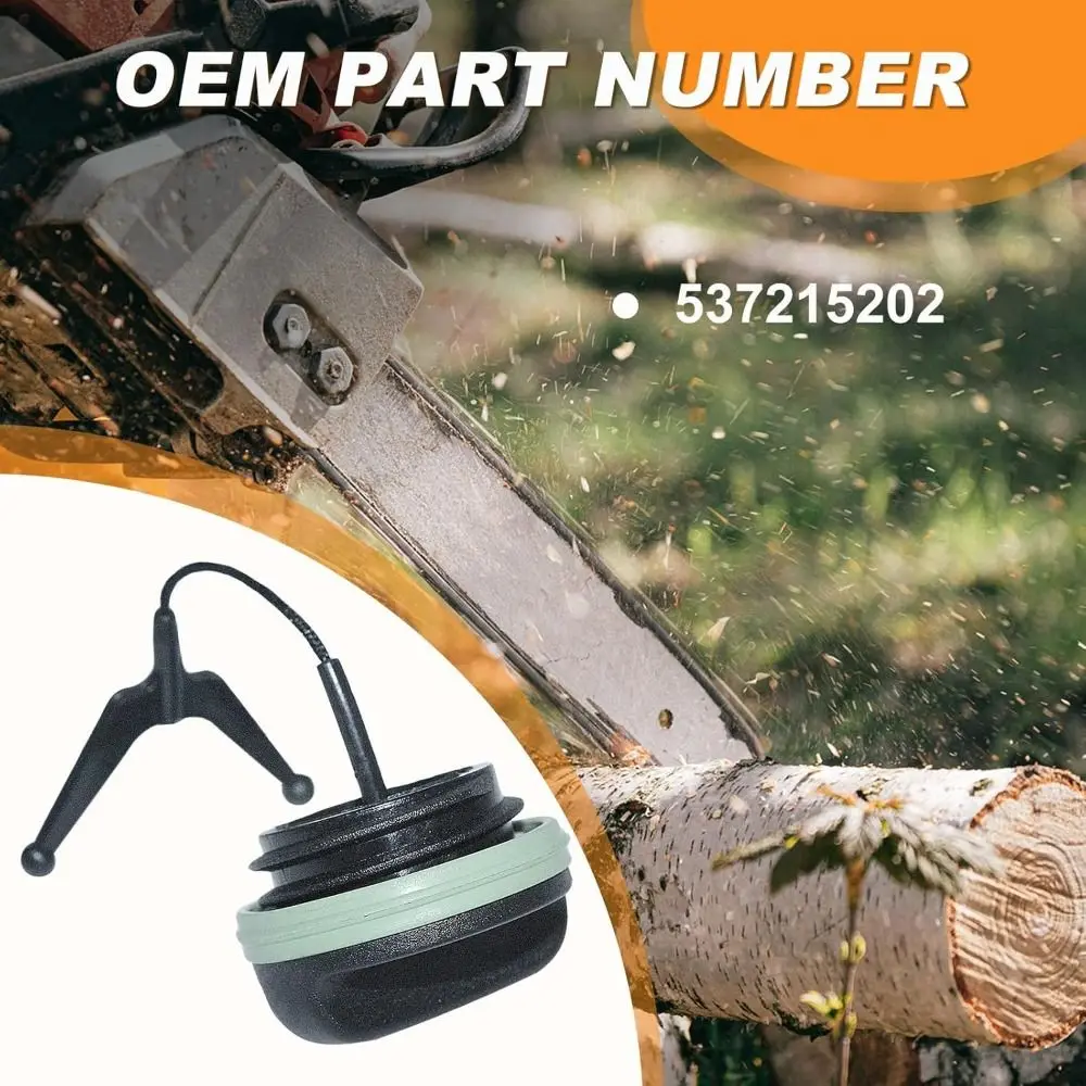 Leak Proof Chainsaw Fuel Cap Replacement Durable Fuel Gas Cap Spare Part Chain Oil Kit for Husqvarna 340 345 346XP 350 353