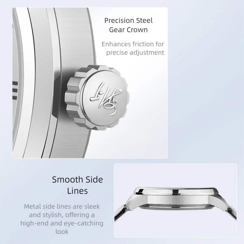 شنغهاي ساعة رجالية أوتوماتيكية ميكانيكية ساعة اليد الكلاسيكية الهاتفي العلامة التجارية الفاخرة الأعمال مقاوم للماء ساعة اليد عادية 3023