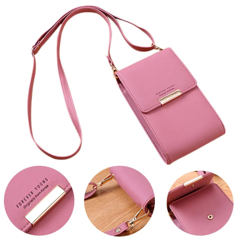 1pcs Women Crossbody Bag Wallet Purse PU Leather Mobile Phone Shoulder Bags 1pcs Messenger Bag Crossbody Bag Shoulder Bags