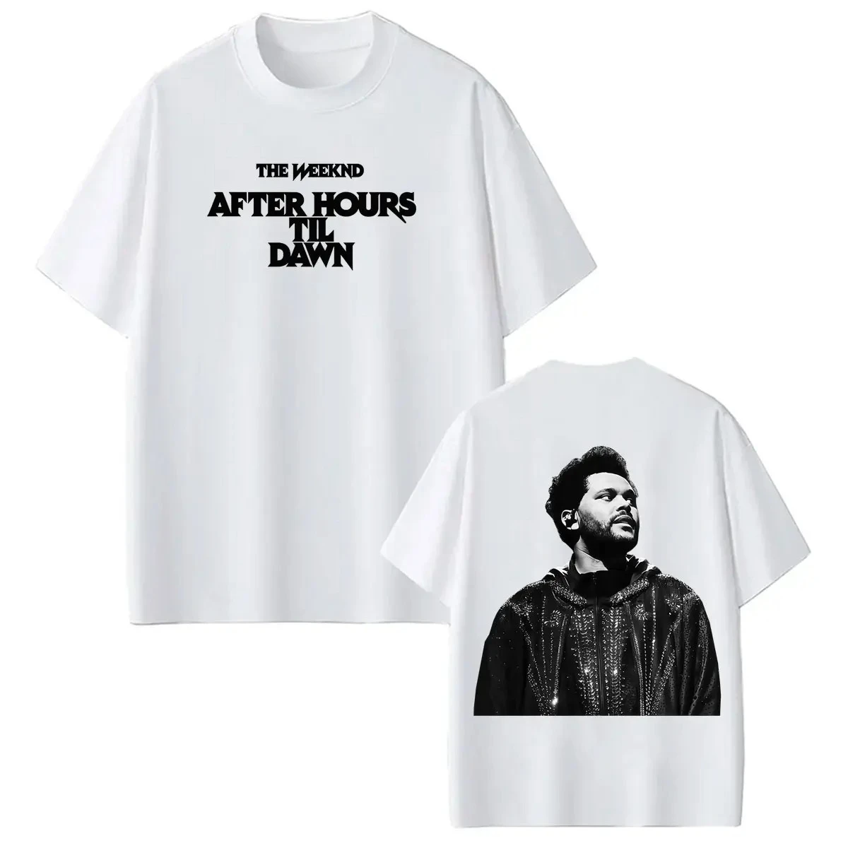 Men Women Fashion T-shirt The Weeknd After Hour Til Dawn World Tour 2026 Print T Shirt Loose Casual Cotton Vintage T-shirts Tops