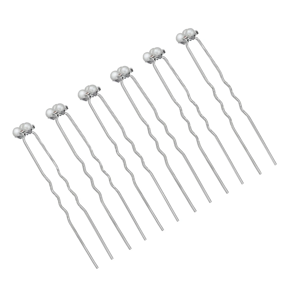 

Pearl Hair Stick Bridal Headdress Wedding Prom Headpiece Bride Fork Zinc Alloy Hair Accessories Pearl Ornament Special Occasions