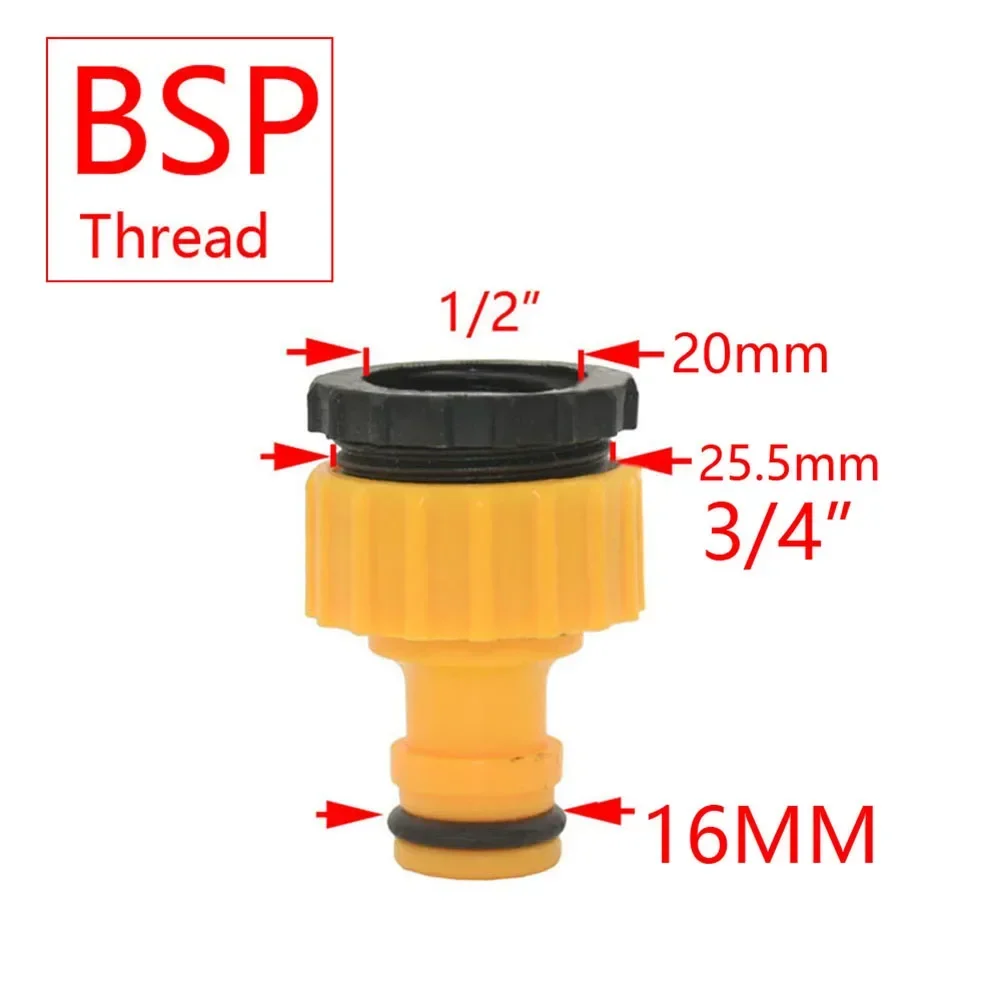Garden Hose Quick Connector 1/2 3/4 1 Inch Pipe Coupler Stop Water Connector 25/17/16/12mm Repair Joint Irrigation System